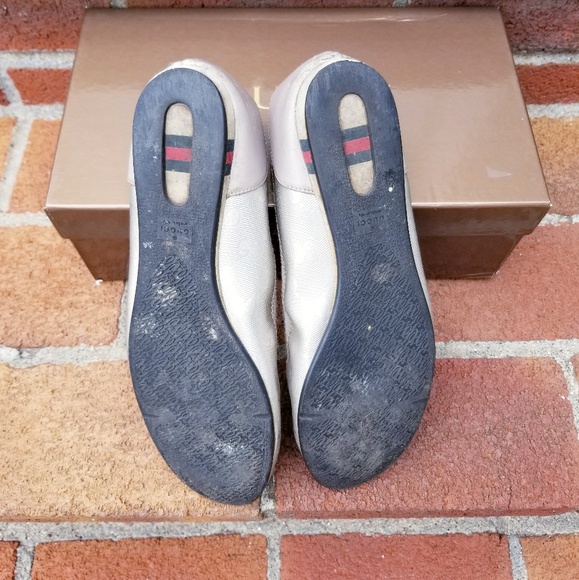 Gucci Silver Imprimé Ballet Flat - Picture 8 of 8